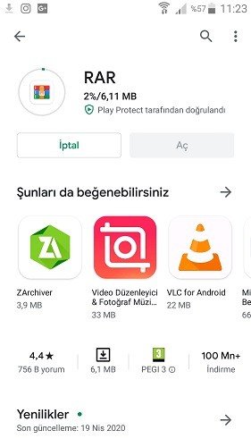 google play rar indirme